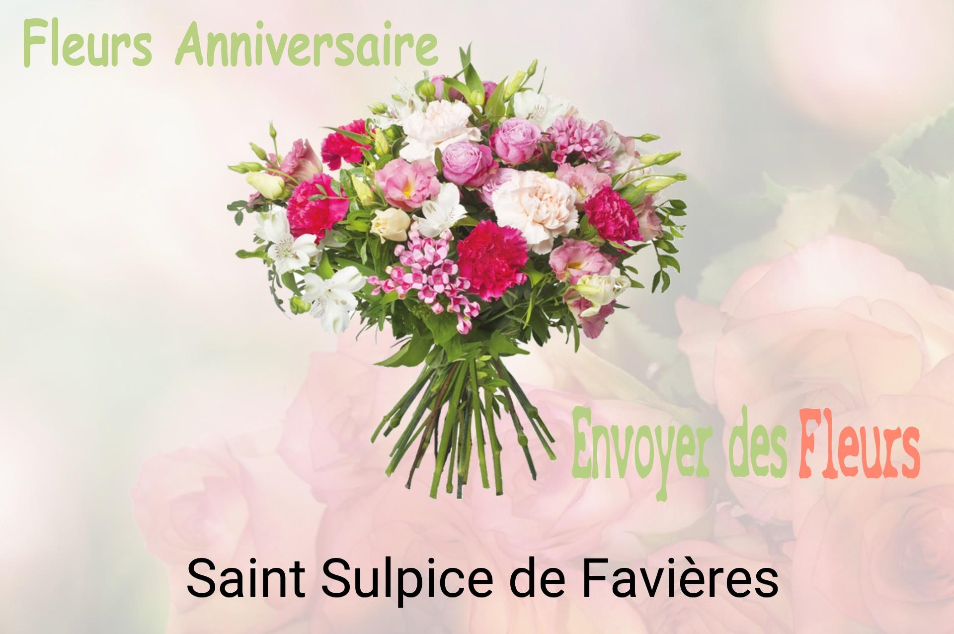 Bouquet de fleurs d’anniversaire livré à Saint-Sulpice-de-Favières