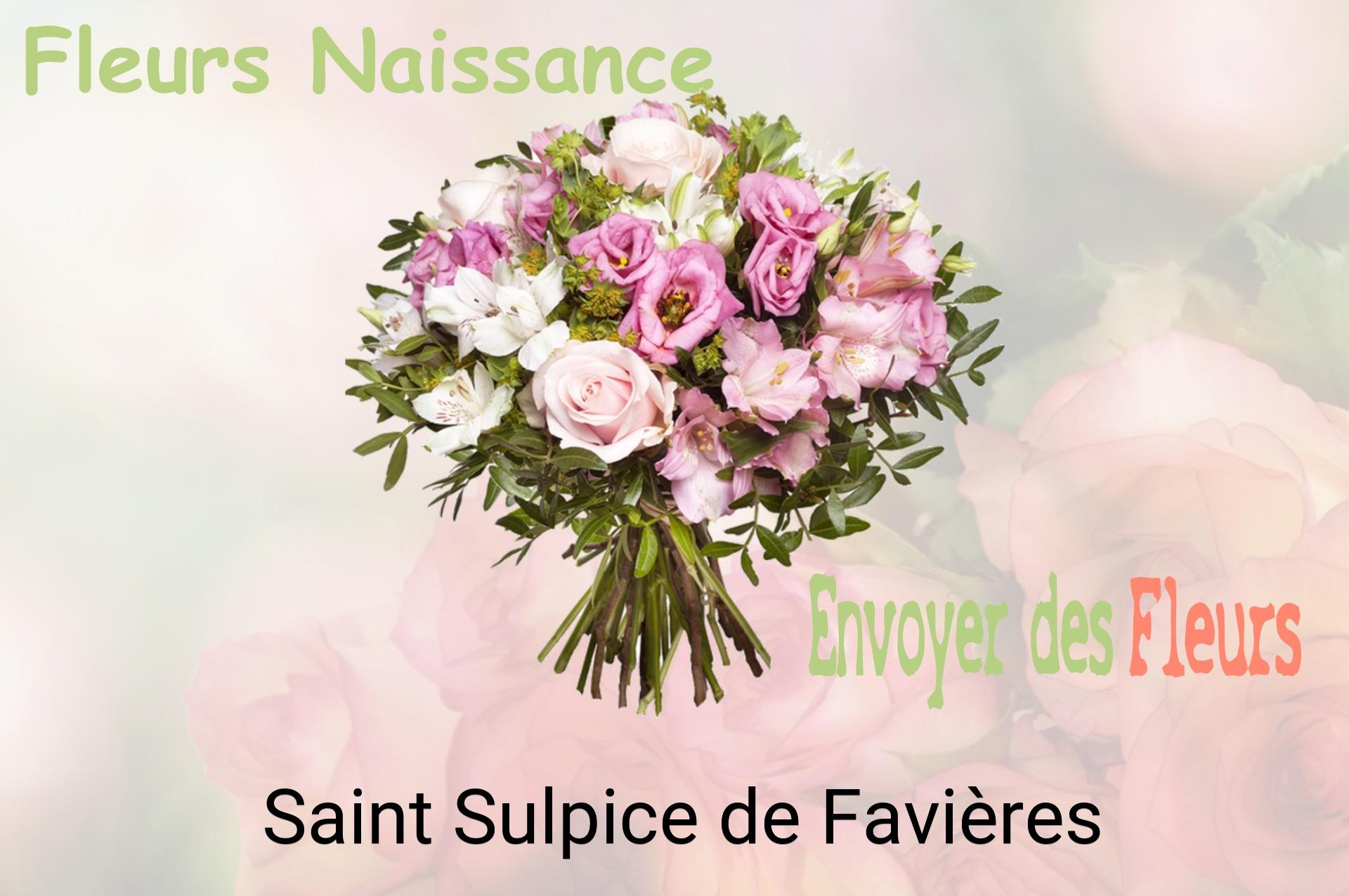 Bouquet de fleurs de naissance livré à Saint-Sulpice-de-Favières
